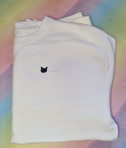 Personalised Pet Silhouette Sweatshirt - Subtle Custom Design