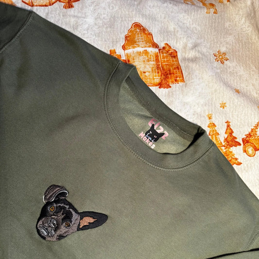 Personalised Pet Sweatshirt - Custom Portrait Jumper