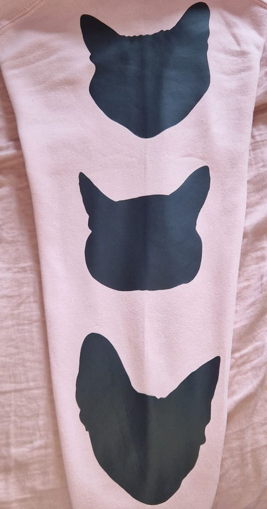 Personalised Pet Silhouette Sweatshirt - Subtle Custom Design