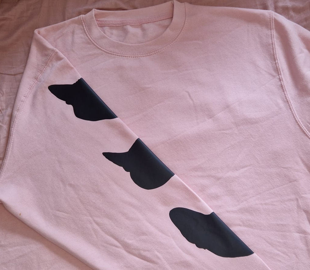 Personalised Pet Silhouette Sweatshirt - Subtle Custom Design