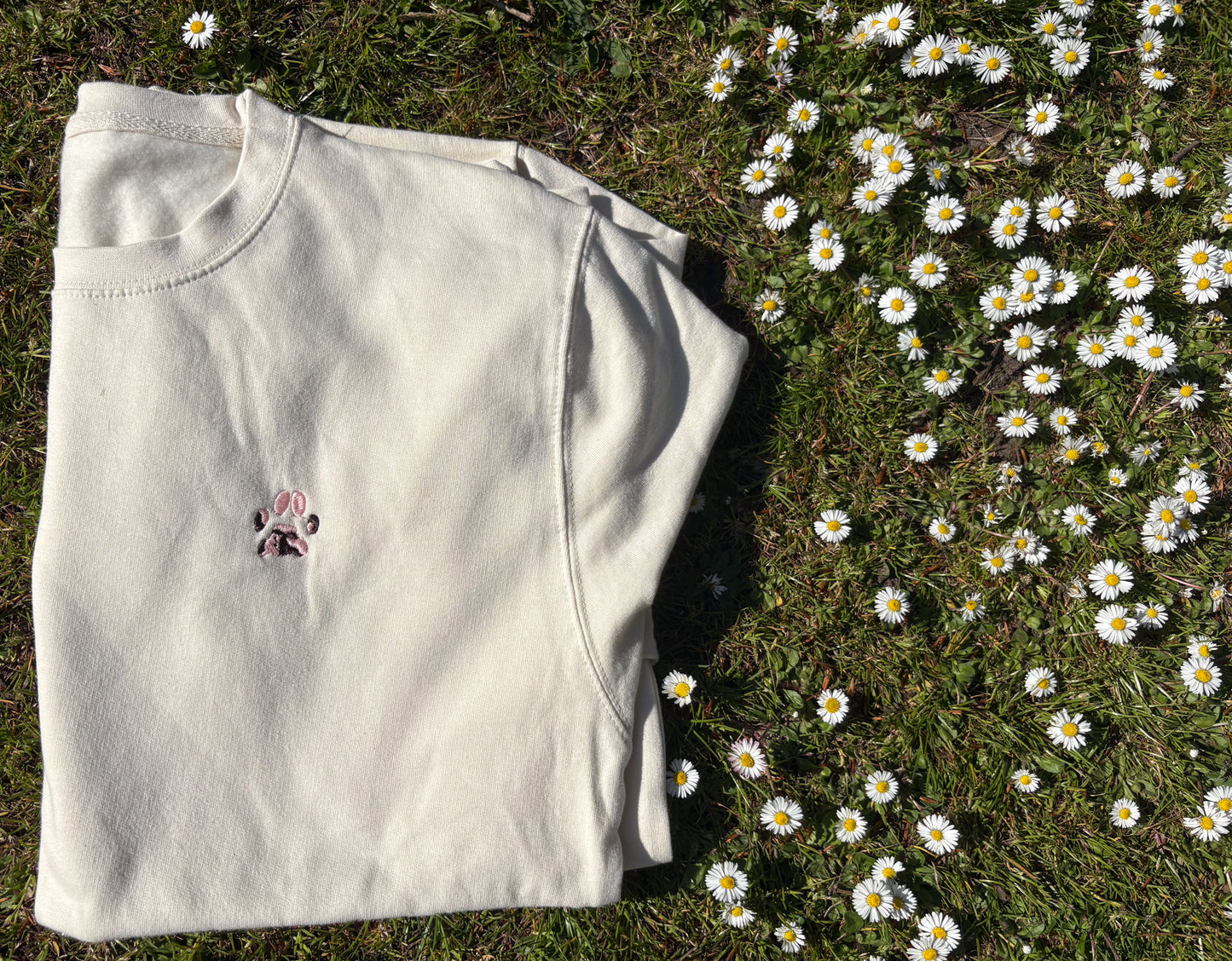 Paw Print Sweatshirt - Custom Pet Portrait Jumper